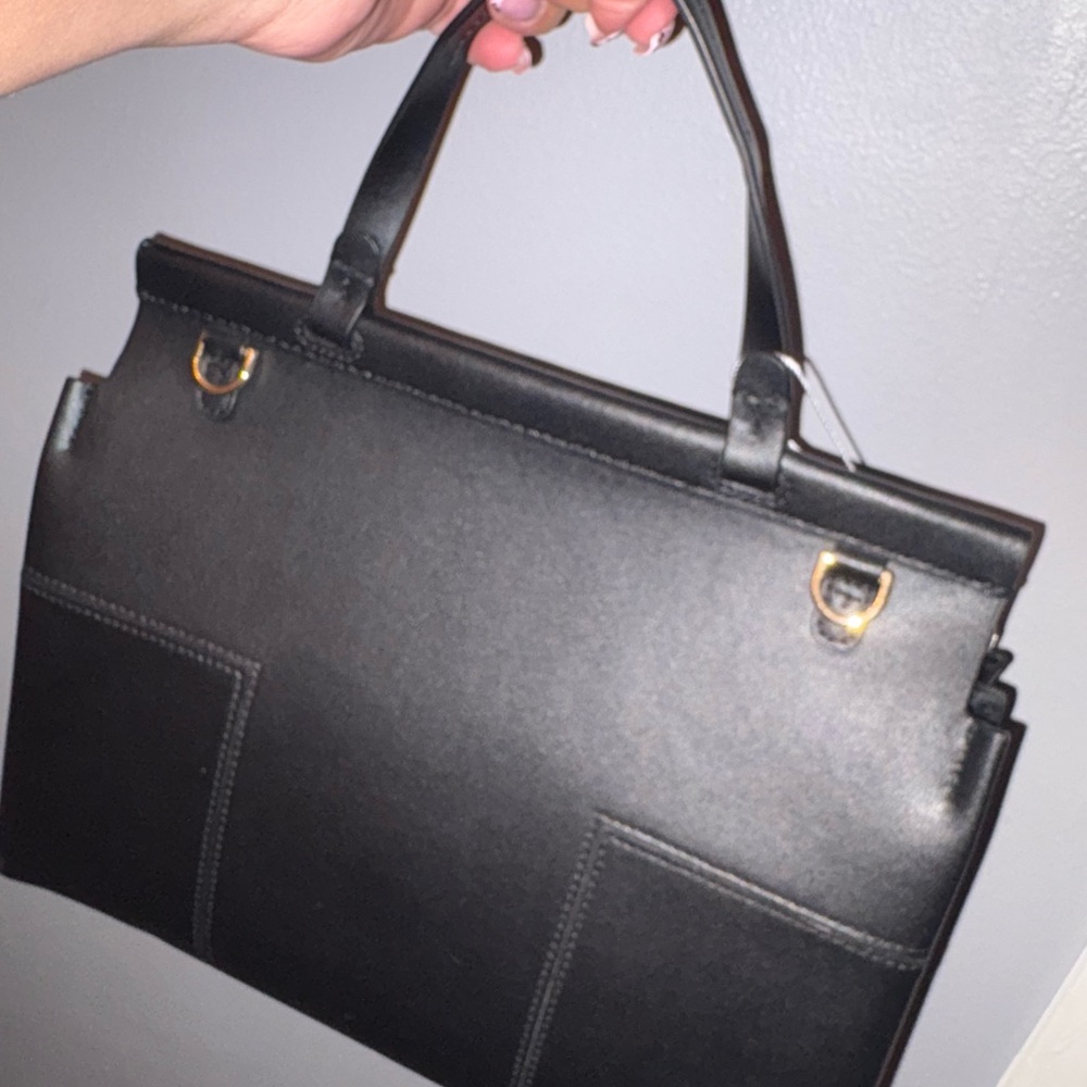 Tory Burch Black Leather Satchel - Picture 2 of 5